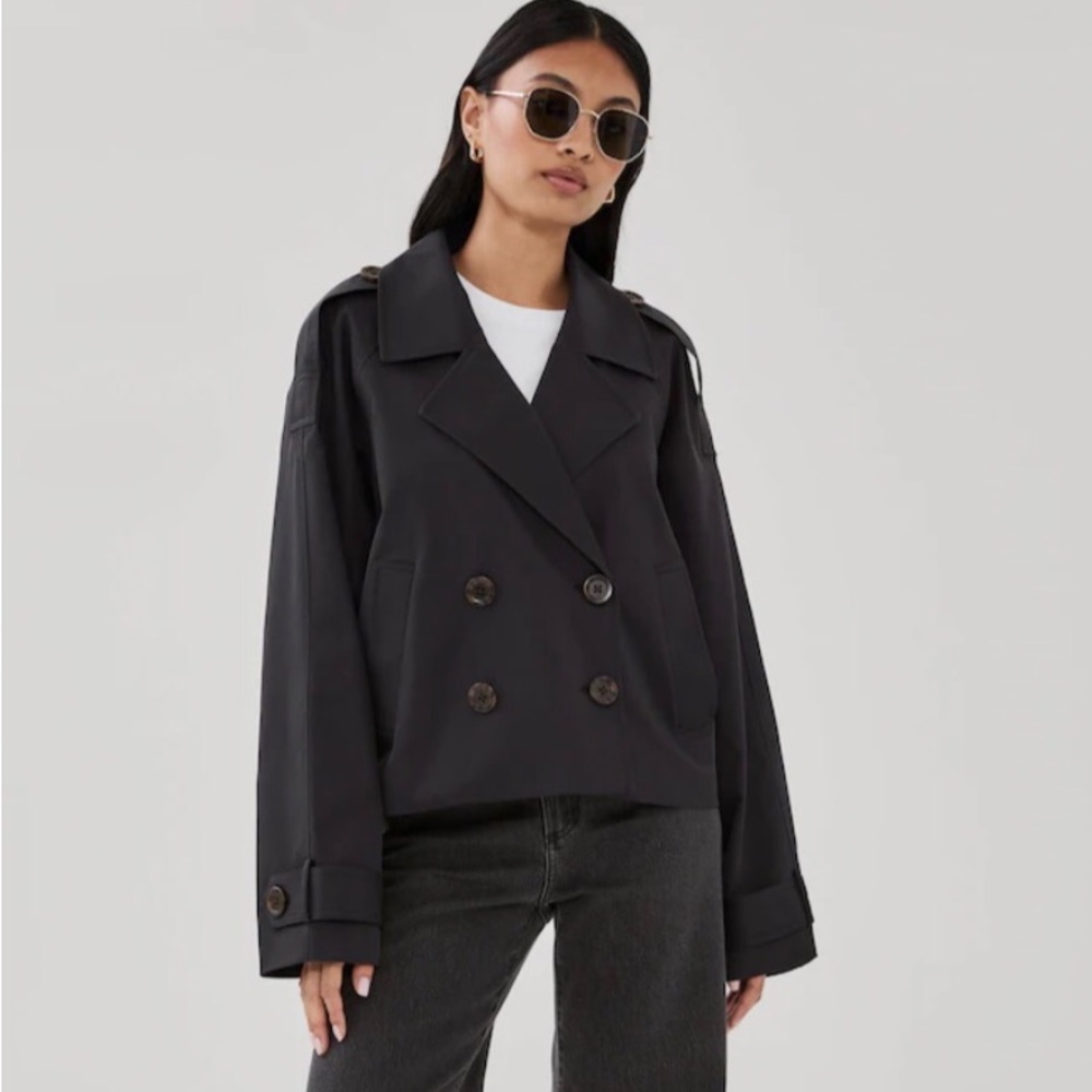 London Fog cropped trench coat
